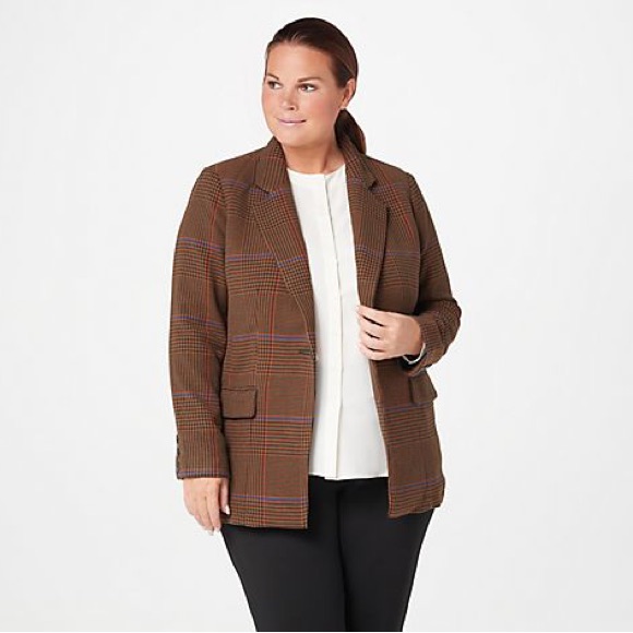 Linea By Louis Dell'olio Plaid Blazer Blazer A366537